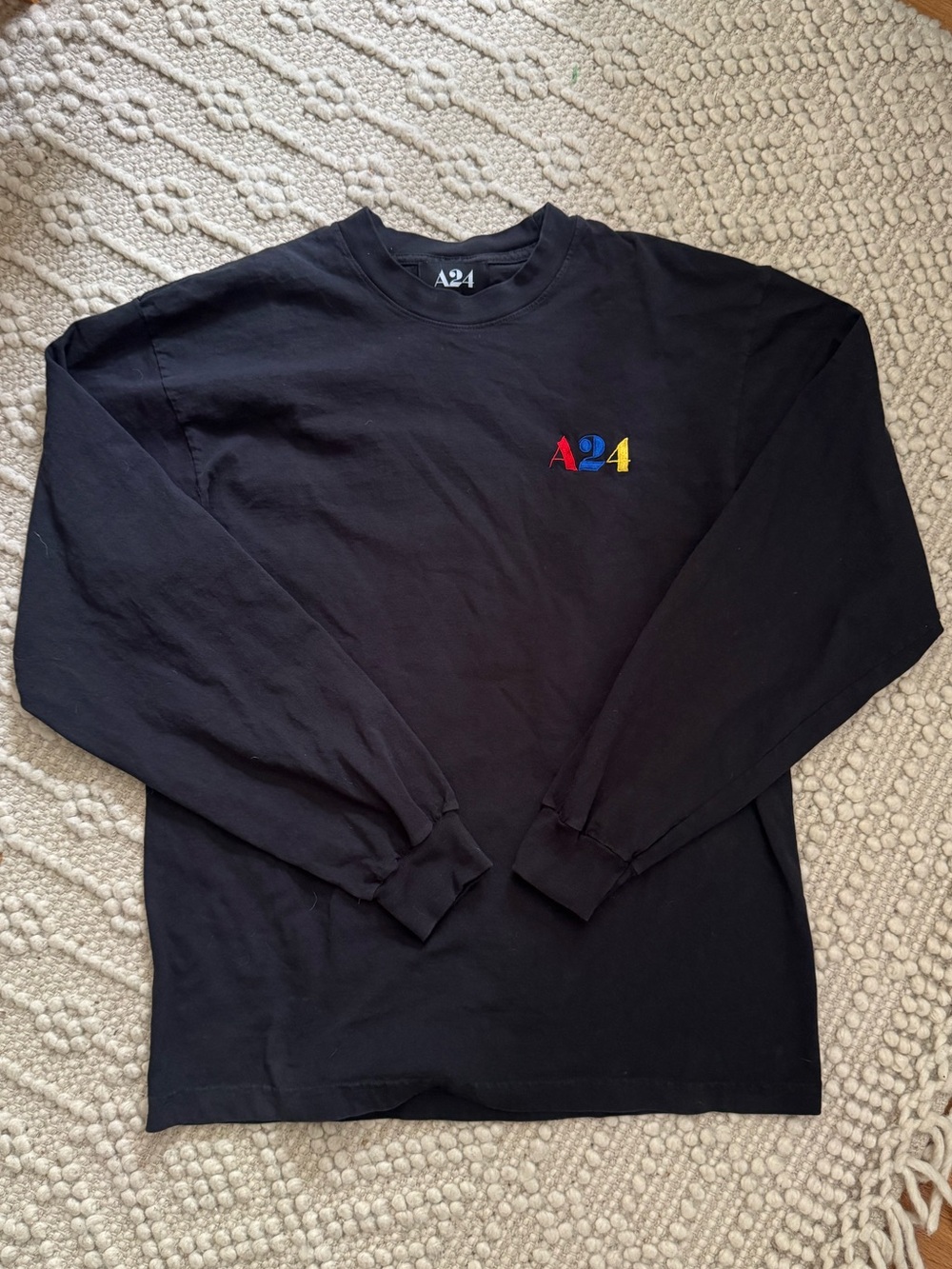 A24 Black Long-Sleeve Tee